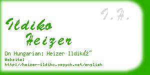 ildiko heizer business card
